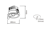 Plafonnier encastré LED 12W/15W, construction élégante en aluminium, garantie 3 ans, pour la décoration intérieure
