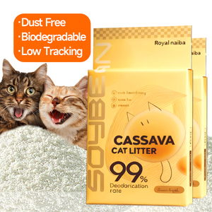 Lettiera per Gatti 100% Naturale Senza Polvere Antibatterica Deodorante in Cassava Arena Para Gatos Al Por Mayor - Product Image 2