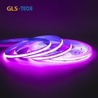 Offre spéciale DC5/12V/24V 576leds/m RGB PCB8mm/10mm COB Led bande lumineuse Flexible modifiable maison bureau bain voiture intelligente scène ampoule lampe