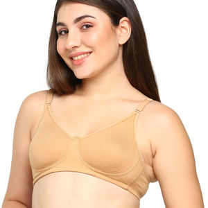 Women Everyday <b>Wireless</b> Full Coverage <b>Bra</b> Soft Smooth Fabric Breathable Lightweight Comfortable Seamless Encircle Support <b>Bra</b> - Product Image 1