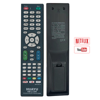 Control Remoto Universal para TV HUAYU RM-L1388 de Alta Calidad con Código Fijo, Control Táctil LED y 4 Botones para Todas las Marcas de Televisores