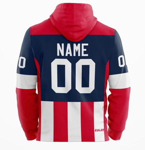 Haute qualité grande taille coupe régulière bouffée impression poche automne logo personnalisé polaire tissu hommes à capuche fabricants de gros - Product Image 5