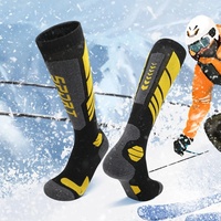 Chaussettes de ski longues et chaudes pour sports de plein air, patinage, snowboard, skateboard