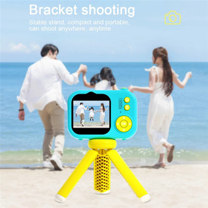 Cámara Digital para Niños S11 con Pantalla de 2.4 Pulgadas, Lente Delantera y Trasera Dual, Mini Cámara Portátil de Dibujos Animados con Trípode, Regalo para Niños - Product Image 3