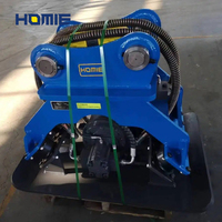 Compacteur vibrant hydraulique pour excavatrice, accessoire de compactage du sol pour travaux routiers