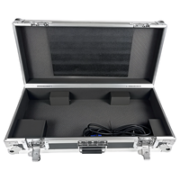 Pistolet à fumée électrique/pistolet à étincelles froides pour mariage, discothèque, fête, avec valise noire personnalisée et lumière multicolore, 1500W, professionnel