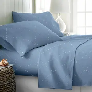King Bed Sheets Factory Hot Customized Bed Set Skin-friendly Microfiber Bedding Set