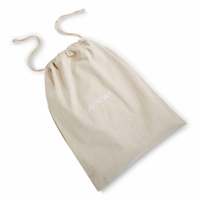 Sacs à linge classiques en lin naturel, sacs à cordon luxueux brodés 43x54cm pour le rangement des chambres d'hôtel, prix d'usine