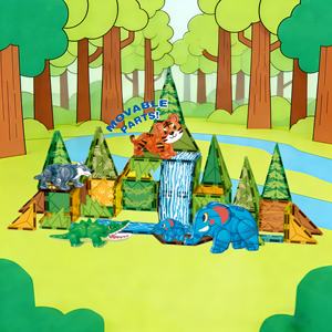 Nouveaux kits éducatifs de puzzles, animaux mobiles, jouets de construction, tuiles magnétiques 3D, tuiles magnétiques en diamant pour les tout-petits - Product Image 1