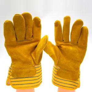 Fourniture d'usine prix réduit tricoté jardin construction travail coton gants de travail gants de protection de sécurité