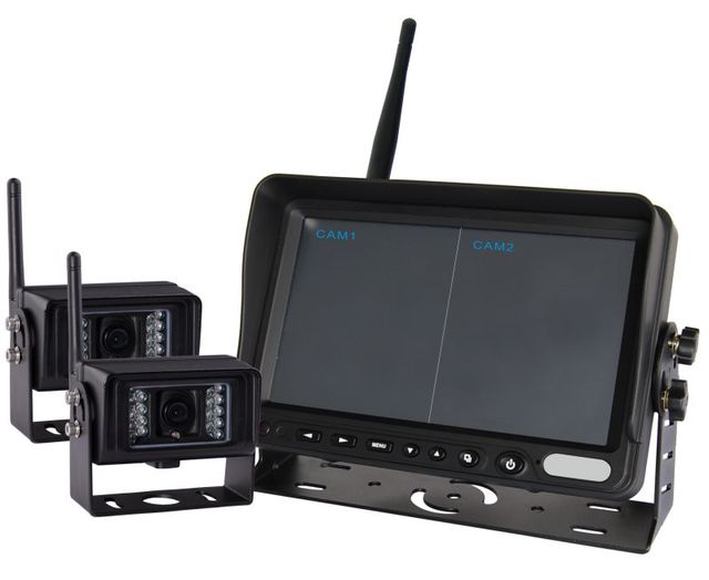 Wireless Monitor and Camera  Video Surveillance System for Farm Tractor Agricultural Equipment