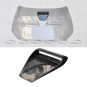 Couvre-prise d'air du capot avant en fibre de carbone style H2 pour Mitsubishi Lancer EVO X 10ème EV010 2008-2009 - Product Image 2