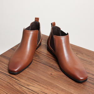 Bottes Chelsea pour hommes à semelle épaisse, style tendance, légères, de qualité supérieure, pour l'hiver, formelles et élégantes - Product Image 1