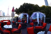 Maison à bulles, dôme Hype Pod.PC en forme de capsule