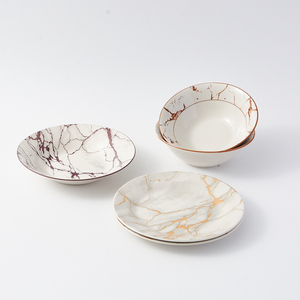 <span class=keywords><strong>Assiette</strong></span> à dîner en céramique de porcelaine au design créatif Assiettes à soupe et plats bon marché du fabricant chinois - Product Image 1