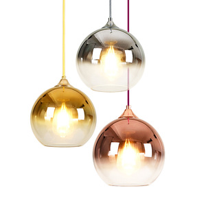 Decoración interior soplado a mano de cristal led luz colgante - Product Image 5