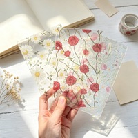 Plaque acrylique A6 à 6 trous pour carnet de budget, planificateur, carnet de notes et carnet de comptes, avec feuilles de couverture en acrylique