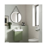 Miroir LED de salle de bain intelligent au design élégant de 600 mm, design minimaliste rond avec détection tactile