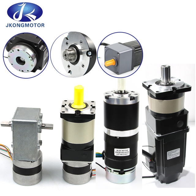 Jkongmotor 12V 24V 36V 48V Bldc 500w DC Brushless Motor PWM VSP Speed Control Encoder Gearbox Brake Driver for Boat & Fan