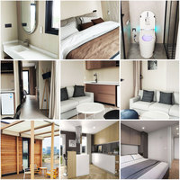 Rumah Mungil Mewah Prefab Modular dari Cina dengan Dapur dan Kamar Mandi, Rumah Mini yang Dapat Diperluas untuk Dijual