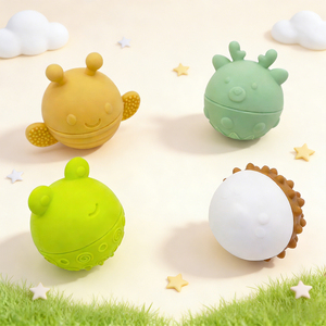 Jouets sensoriels éducatifs <span class=keywords><strong>Montessori</strong></span> pour bébés, balle de massage pour tout-petits, jouet en silicone à suspendre - Product Image 2