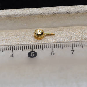 Pendentif rond en argent S925 avec aiguille droite, pour femme, DIY, perle 8-12, accessoires, plateau vide JG5198 pour la création de bijoux - Product Image 4