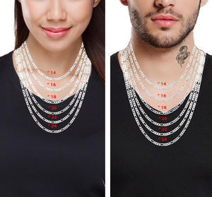 Collar Personalizado con Nombre en Letras, Chapado en Oro de 14K/18K, Cadena Figaro de Acero Inoxidable - Product Image 3