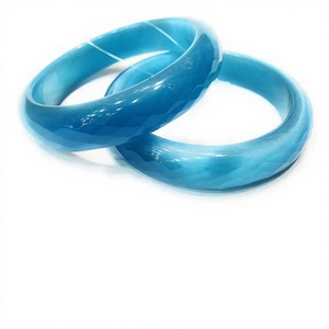Best Trendy Acrylic Resin <b>Bangle</b> <b>Bracelets</b> Vintage With Turquoise And Black Patterns Fancy Unisex Fashion Jewelry Wedding Woman - Product Image 3
