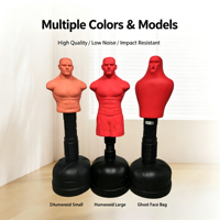 Mannequin de boxe autoportant réglable en hauteur, en silicone, en forme humaine, sac de sable pour MMA, kickboxing, fitness à domicile