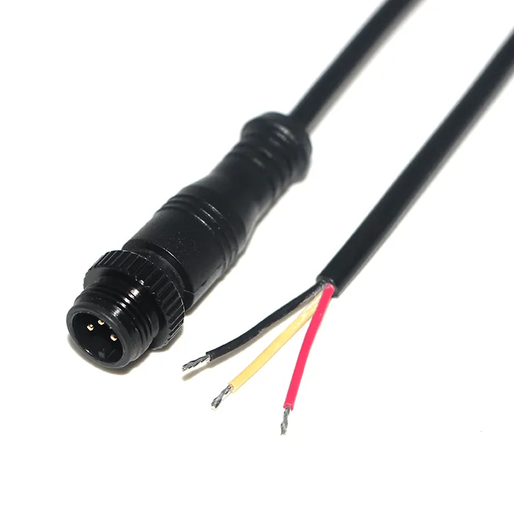 M12 2 3 4 5 6 8 pin cavo di alimentazione maschio femmina spina LED esterno connettori impermeabili