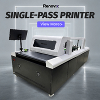 Machine d'impression numérique haute vitesse et haute résolution Renovix, dernière génération, pour gobelets à café, impression CMYK en une seule passe, imprimante automatique pour gobelets en papier