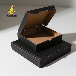 Scatola per <span class=keywords><strong>Pizza</strong></span> Personalizzata in Cartone Ondulato di Grado Alimentare, 12 14 18 Pollici, Nera con Design in Rilievo, Varie Opzioni di Dimensione - Product Image 2