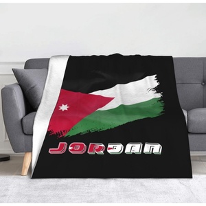 <span class=keywords><strong>Nouvelle</strong></span> couverture en flanelle ultra-douce avec drapeau de la Jordanie, couverture légère pour lit, toutes saisons, pour adultes - Product Image 2