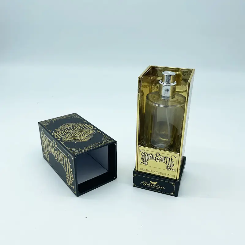 OEM Fabricante Luxo Embalagem Amostra Carton Preto Quadrado Vazio Personalizar Perfume Caixa Caixas De Papel Embalagem para Parfum