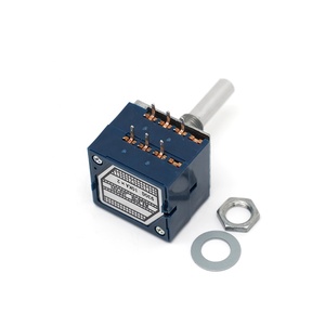 โพเทนชิโอมิเตอร์แบบหมุน RUIST Original <span class=keywords><strong>Alps</strong></span> Rk27 Serie สำหรับงานเสียง 100KA แบบสองหน่วย 6 ขา แบบมีร่อง ขนาด 25 มม. - Product Image 3