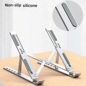 Soporte Plegable Portátil para Laptop de Aluminio, Ajustable en 6 Niveles, en Color Plata y Negro - Product Image 3