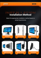 PC Todo en Uno Industrial de 10.1~27 Pulgadas con Montaje en Pared/Escritorio, CPU Intel I5 de 10.ª Generación, Win10/11, Panel Táctil Industrial Resistente al Agua IP65