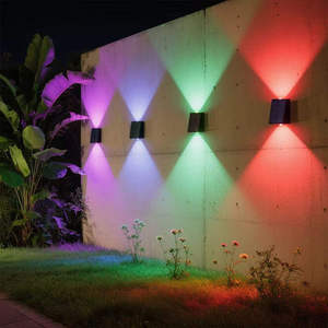 Wason IP65 không thấm nước năng lượng mặt trời dẫn ánh sáng tường trang trí sân vườn cảnh quan cho hàng rào Patio chiếu sáng bầu không khí chiếu sáng - Product Image 1