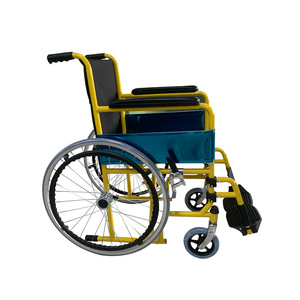 Silla de ruedas manual HJK-W809BR-38 plegable, ligera, con recubrimiento en polvo, para ancianos y personas con discapacidad, ayuda para la movilidad. - Product Image 2