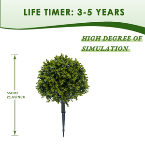 PZD-1-202 En Gros Faux Plantes En Pot Arbustes Buissons Artificielle Topiaire Cèdre Boule Arbre pour Intérieur Extérieur Maison Jardin Décor - Product Image 3