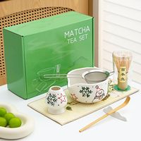 Geling OEM Céramique Matcha Chawan Bol Bec 2025 Hot Selling Matcha Accessoires Set Personnalisé avec Cuillère Matcha