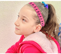 Diademas antideslizantes con estampado de bailarina de ballet para niñas, bandas elásticas ajustables para el cabello, accesorios para el cabello para clases de baile, gimnasia y deportes