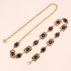 Chaîne de taille, accessoires de <span class=keywords><strong>robe</strong></span>, or, argent, tungstène, ovale, <span class=keywords><strong>ceinture</strong></span> en strass sculptée, design multi-boucles <span class=keywords><strong>pour</strong></span> femmes, assorti à tout - Product Image 4