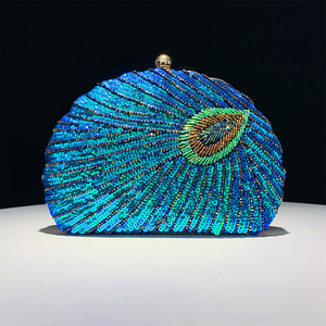 OC4311 Luxury Crystal Shell Shape Evening <strong>Bags</strong> <strong>for</strong> Women <strong>Wedding</strong> Party <strong>Clutch</strong> Purse Elegant Handbag - Product Image 2