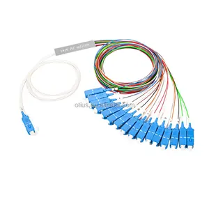 1*16, alta perdita di ritorno, fibra ottica, Mini PLC Splitter, da SC a UPC per FTTH FTTB FTTx, 1 metro, accessori in fibra ottica
