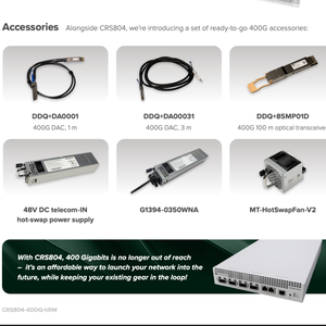 Router Mikrotik CRS804 DDQ POE con CPU de Cuatro Núcleos AL52400 de 2000 MHz, RouterOS V7, 16 Puertos y Capacidad de Conmutación de 2.56 Tbps - Product Image 4