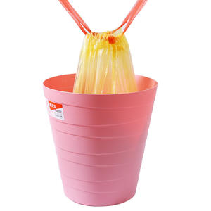 Sacs poubelle en rouleau en plastique épais avec cordon de serrage pour poubelle de bureau, chambre à coucher, usage domestique, produits ménagers - Product Image 2