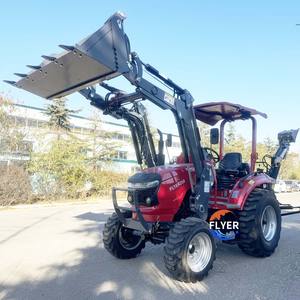 Tracteur agricole à roues motrices 4x4 de 50 CV avec chargeur frontal, transmission par engrenages, haute productivité, fabriqué en Chine, à <span class=keywords><strong>vendre</strong></span> - Product Image 1