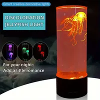 Lampe à méduse gonflable à couleur changeante charme décoration aquarium acrylique réservoir veilleuse