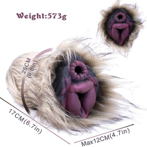 GEEBA Masturbateur masculin en forme de poupée pelucheuse, avec poche vaginale en silicone, vagin artificiel, vagin fantaisie - Product Image 3